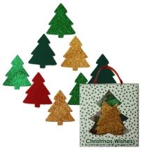 Glitter and Felt Christmas Trees