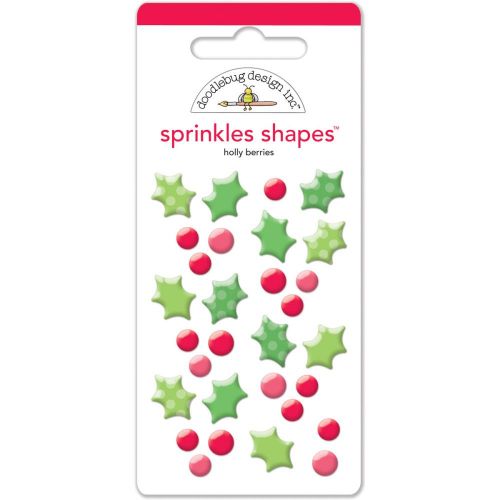 Holly Berry Glossy Stickers