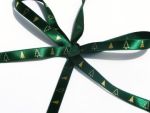 Green and Silver Christmas Tree Ribbon