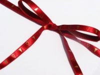 Red and Gold Christmas Tree Ribbon
