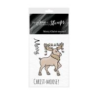 Pocket Sized Puns Merry Christ-Moose Clear Stamp Set