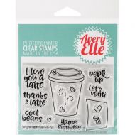 Avery Elle Cool Beans Clear Stamp Set