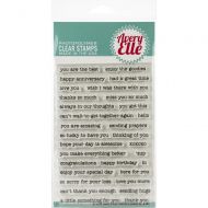 Avery Elle Simple Sentiments Clear Stamp Set