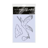 New Baby Stork Clear Stamp Set