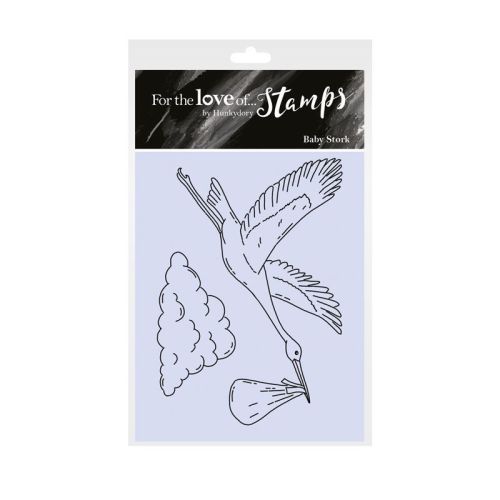 New Baby Stork Clear Stamp Set