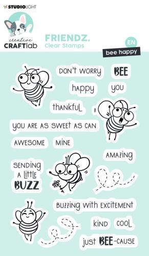 Bee Happy Clear Stamp Set