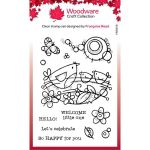 Woodware Bird Nest Clear Stamp Set