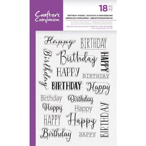 Birthday Wishes Clear Stamp Set