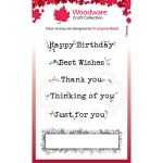 Woodware Boxed Greetings Clear Stamp Set