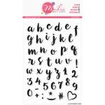 Brush Script Alphabet Clear Stamp Set