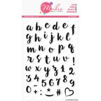 Brush Script Alphabet Clear Stamp Set