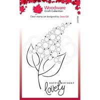 Woodware Bubble Bloom Fizzie Clear Stamp Set
