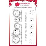 Bubble Robins In A Row Clear Stamp Set
