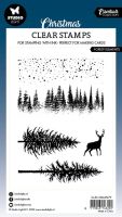 Christmas Forest Elements Clear Stamp Set