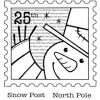 Snow Post Clear Stamp Set