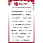 Christmas Sentiment Strips Clear Stamp Set 