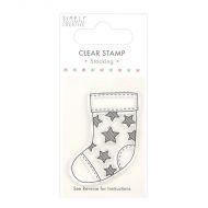 Christmas Stocking Mini Clear Stamp