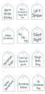 Christmas Tags Clear Stamp