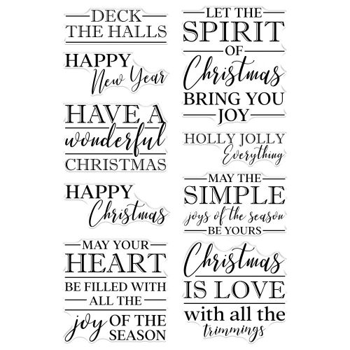 The Spirit of Christmas Sentiments Clear Stamp Set 