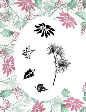 Majestix Classic Christmas Clear Peg Stamps