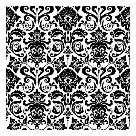 Cling Rubber Background Stamp Damask