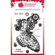 Cog Butterfly Clear Stamp Set