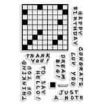 Crossword Puzzle Clear Stamp