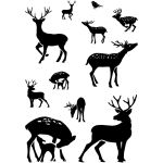 Dear Deer Reindeer Clear Stamp Set
