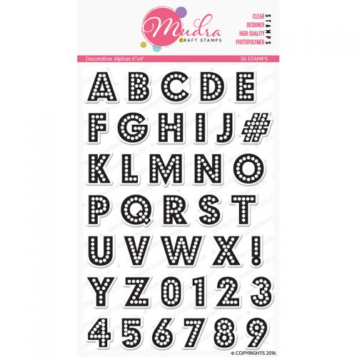 Decorative Alphabet Clear Stamp Set