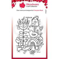 Woodware Dream Garden Clear Stamp