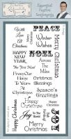 Essential Festive Sentiments Clear Stamp Set 