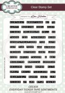 Everyday Ticker Tape Sentiments Clear Stamp 