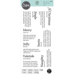 Festive Dictionary Definitions Christmas Clear Stamp Set