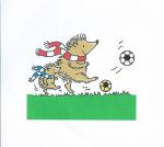 Football Hedgehogs Clear Stamp