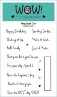 Happiest Day Sentiment Clear Stamp Set