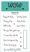Happiest Day Sentiment Clear Stamp Set