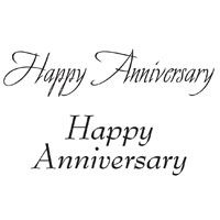 Happy Anniversary Clear Stamp Set