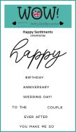 Happy Sentiments Clear Stamp Set 