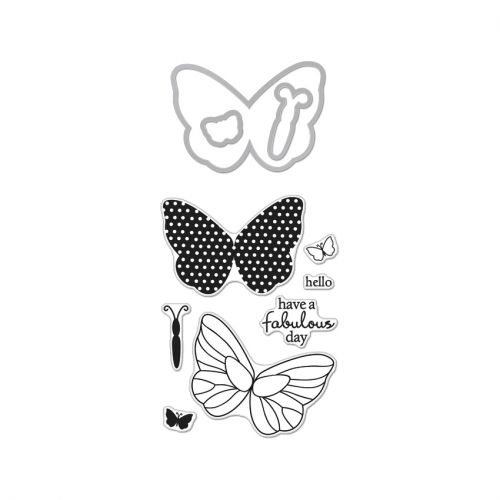 Hero Arts Stamp and Cut Butterfly