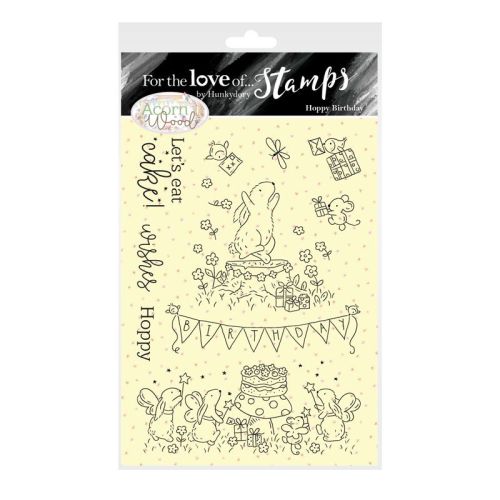 Acorn Woods Hoppy Birthday Clear Stamp Set
