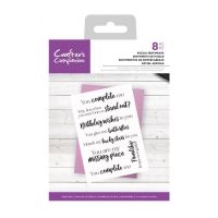 Jigsaw Puzzle Sentiments Clear Stamp Set