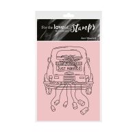Just Married Wedding Clear Stamp
