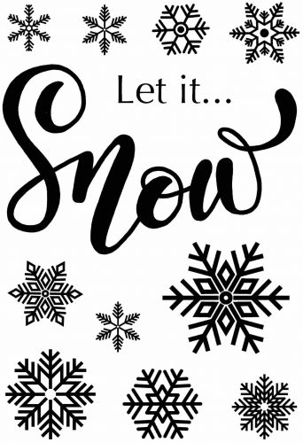 Let It Snow Clear Stamp Set