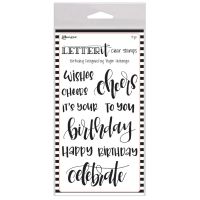 Ranger Letter It Birthday Clear Stamp Set