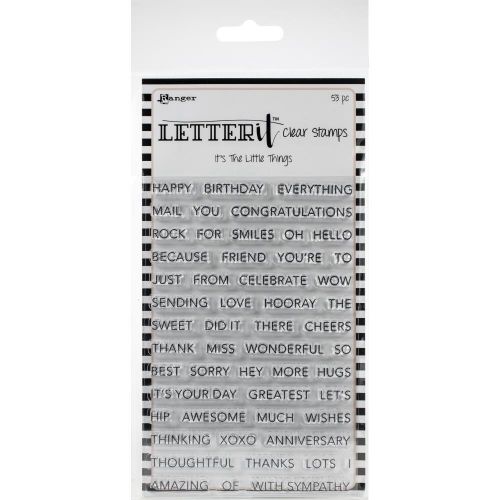 Letter It Its The Little Things Sentiment Clear Stamp Set