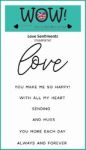 Love Sentiments Clear Stamp Set