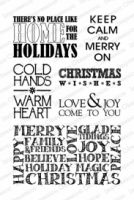 Merry On Christmas Messages Clear Stamp Set