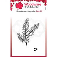 Woodware Mini Pine Branch Clear Stamp Set