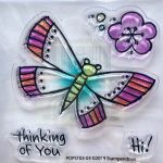 Butterfly and Flower Mini Clear Stamp Set