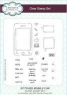 Stitched Mobile Fun Clear Stamp Set